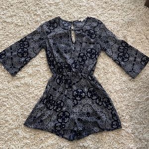 Charlotte Russe Size S Paisley Romper.